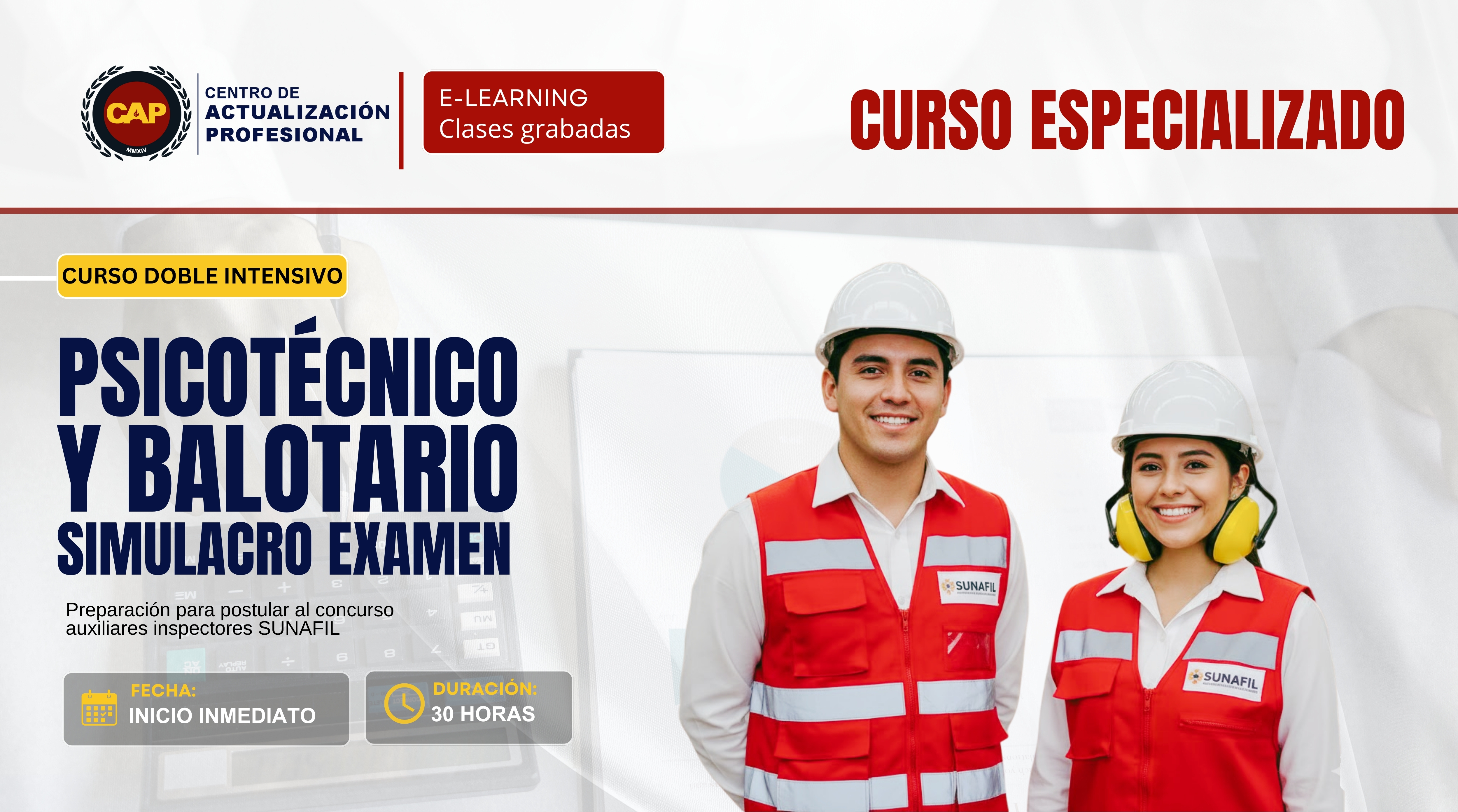 Curso de preparación para el proceso de selección SUNAFIL